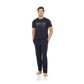 Pierre Cardin Erkek Pijama Takımı,%100 Pamuk, Kısa Kol, Lacivert, M Beden