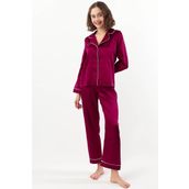 Pierre Cardin Kadın Biyeli Saten Pijama Takımı