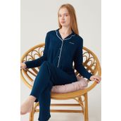 Pierre Cardin Kadın Lacivert Pijama Takımı