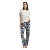 Pierre Cardin Kadın Pijama Takımı, Krem, Kısa Kollu, L Beden