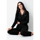 Pierre Cardin Kadın Siyah Pijama Takımı