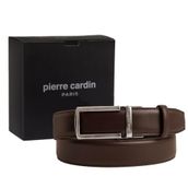 Pierre Cardin Kahve Deri Otomatik Tokalı Erkek Kemeri PCOTM01K2T (Kahve, 130 CM)