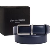 Pierre Cardin Lacivert Deri Otomatik Tokalı Erkek Kemeri (En 3,5 Cm) PCOTM01L6T - 130 cm