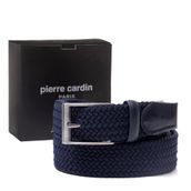 Pierre Cardin Örgü Erkek Kemeri (En 3,5) PC1745 (Lacivert, 120 CM)