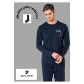 pierre cardin paris Pierre Cardin Pamuklu Pijama Takımı, XL, THCL6VR03PC, Lacivert, erkek