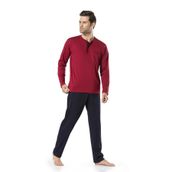 pierre cardin paris Pierre Cardin Pijama Takımı, XL, P2000, Bordo, erkek