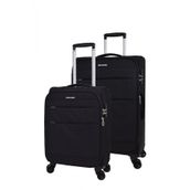 Pierre Cardin PC4200 Ultra Light Siyah Orta ve Kabin Boy Valiz Seti