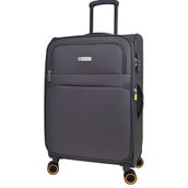 Pierre Cardin PC6000 Ultra Light Hafif Lüx Kumaş Orta Boy Gri Valiz