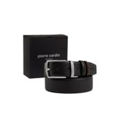Pierre Cardin Siyah-Kahve Çift Yönlü Deri Erkek Kemeri (En 3,5 cm) PCFT01NFI