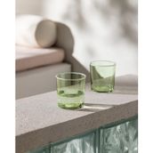 Pierretta-Colourful 4'lü Su Bardağı Seti - Soft Yeşil - 380 ml