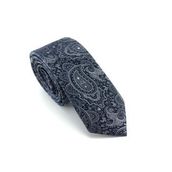 PİERRONİ Gri Şal Desen Slim Kravat