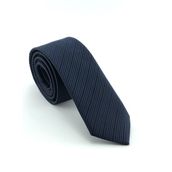PİERRONİ Lacivert Çizgili Slim Kravat