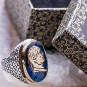 Pigado 925 Ayar 19,2 gr Gümüş Atatürk Yüzüğü