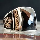 Pigado 925 Ayar Gümüş Binali Yıldırım Yüzüğü