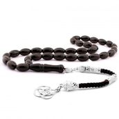 Pigado 925 Ayar Gümüş Kazaz Püskül Arpa Kesim Oltu Tesbih