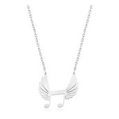 Pigado 925 Ayar Gümüş Nota Kanatları Kadın Gümüş Kolye