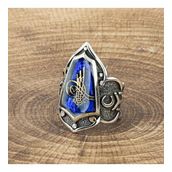 Pigado 925 Ayar Gümüş Osmanlı Tuğralı Zihgir Yüzüğü