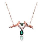 Pigado 925 Ayar Gümüş Sevgi Kuşu Kadın Gümüş Kolye