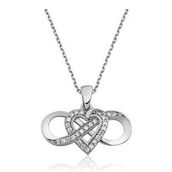 Pigado 925 Ayar Gümüş Sonsuz Aşk Kadın Gümüş Kolye