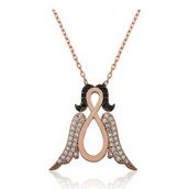 Pigado 925 Ayar Gümüş Sonsuz Melek Kadın Gümüş Kolye