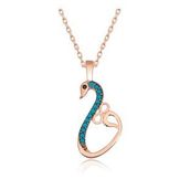 Pigado 925 Ayar Gümüş Sonsuzluk Kadın Kuğu Gümüş Kolye