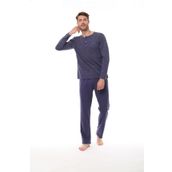 Pijadore 1523 Büyük Beden Uzun Kollu Erkek Pijama Takım