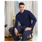 Pijamoni Erkek Düğme Yaka Uzun Kol Mevsimlik Pijama Takımı 6800/12 - 1 Adet