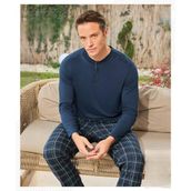 Pijamoni Erkek Düğme Yaka Uzun Kol Mevsimlik Pijama Takımı 6810/18 - 1 Adet