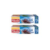 Piknik 1403 15'li X 2'li Orta Boy Paket Kilitli Poşet