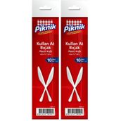 Piknik Plastik Bıçak 10'lu 2li paket