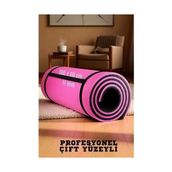Pilates Matı- Spor Matı - Yoga Matı 11 Mm Çift Taraflı Pembe