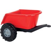Pilsan Oyuncak 07 295K Büyük Traktör Römork Kırmızı Metal Işıklı Özellikli Oyuncak Araba - 10 cm
