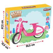Pilsan Retro Pembe Bisiklet Scooter