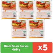 Pınar Hindi Sosis Servis 460 g x 5 adet - 460 gr