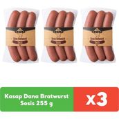 Pınar Kasap Dana Bratwurst Sosis 255 g x 3 adet - 255 gr