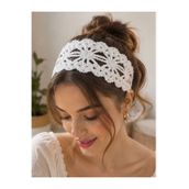 PİNKBAG Bohem Stil El Örgüsü Saç Bandı