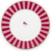 PIP STUDIO Love Birds Kırmızı Pembe Porselen 17 cm Pasta Tabağı
