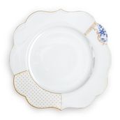 PIP STUDIO Royal White Mavi Beyaz Porselen Yemek Tabağı
