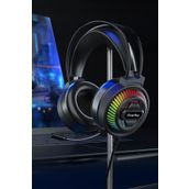 Piranha 2175 RGB LED Işıklı Kulak Üstü Kablolu Oyuncu Kulaklığı / Gaming / Mikrofon / 2.2m Kablo Uzunluğu