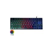 Piranha RGB Oyuncu Klavyesi USB bağlantılı Ambiyans Işıklı Türkçe Q Klavye 500 Hz Gaming Keyboard 2350