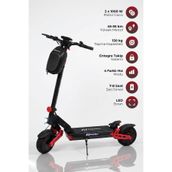 PiranTech D2PROMAX Elektrikli Scooter 2000W Kırmızı | Mobil Uygulama | Çift Amortisör | Gidon Yükseklik Ayarı