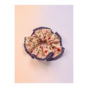 Pirene Spring Lilac Çiçekli Dantel Detaylı Scrunchie Saç Tokası
