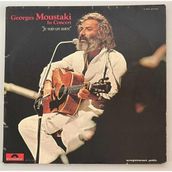 Plakevi İzmir Georges Moustaki Concert Double Lp Plak (Orjinal 1973 Alman Dönem Baskı)