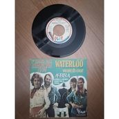 Plakperest Abba - Waterloo - 1974 Fransa Basım 45 Lik Plak