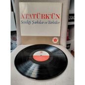 Plakperest Atatürk’ün Sevdiği Şarkılar ve Türküler - 1973 Türkiye Basım 33 Lük Lp Albüm Plak-2.el