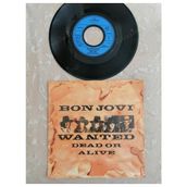 Plakperest Bon Jovı - Wanted Dead Or Alıve 1986 Hollanda Basım 45 Lik Plak -(Nadir)