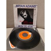 Plakperest Bryan Adams – Run To You - 1984 Japonya Basım 45LIK Plak-Dönem Plak
