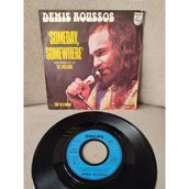 Plakperest Demıs Roussos - Someday Somewhere / Lost In A Dream - 1973 Hollanda Basım 45LIK Plak Dönem Plak