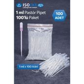 Plastik Damlalık - Pastör Pipet 100 adet - Made in Germany