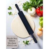 Plastik Saplı Silikon Gövdeli Merdane-Büyük Boy (45 x 5,5 x 25 Cm) - Siyah
